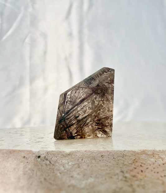 Rutile Smoky Quartz Free Form